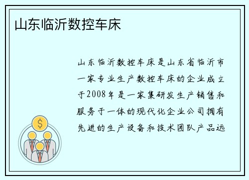 山东临沂数控车床